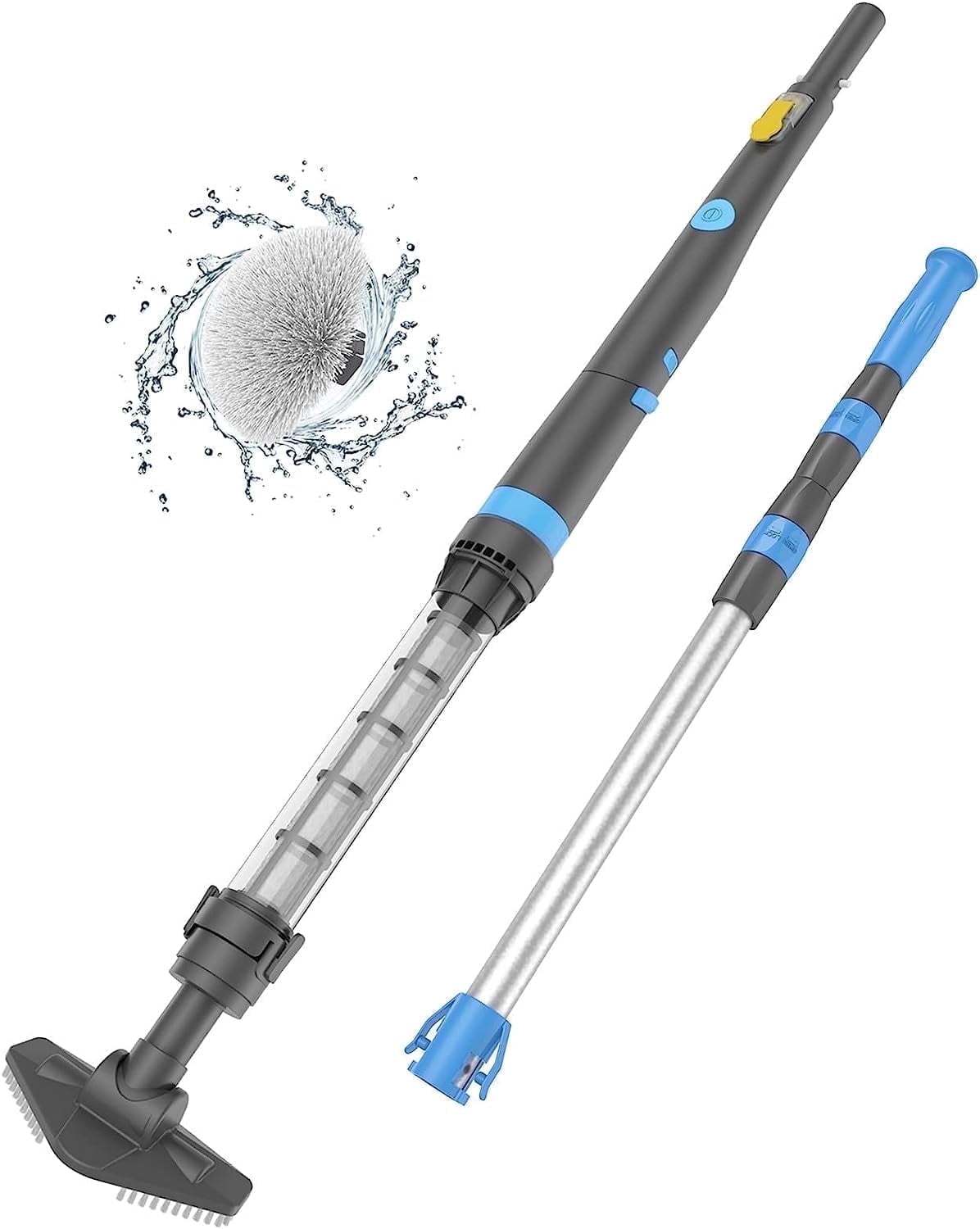 Efurden Cordless Pool Vacuum, Handheld Pool Vacuum with Running Time up to 60-Minutes for Small Above Ground Pools, Hot Tubs and Spas (Green)