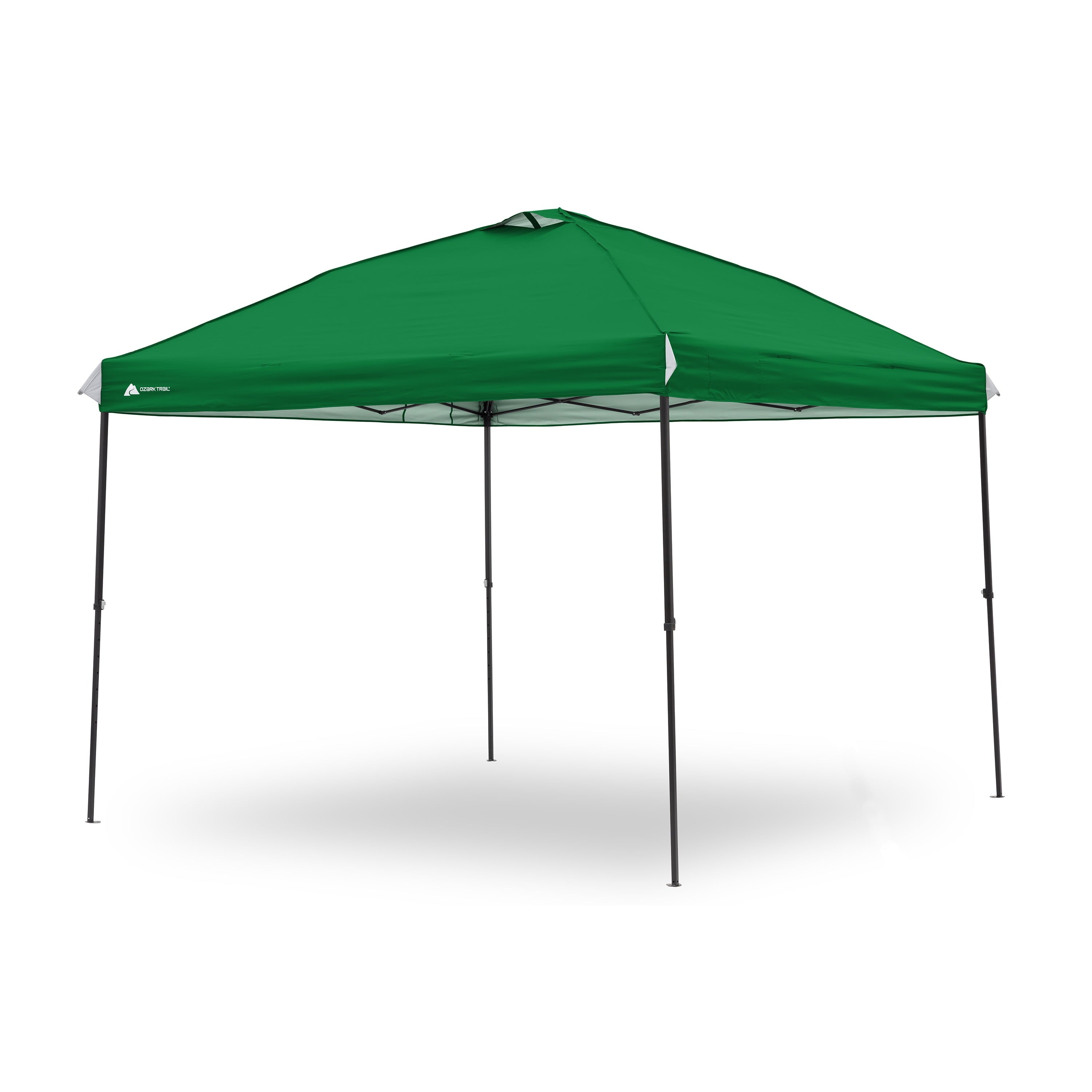 Ozark Trail 10x10 Instant Pop Up Canopy Tent with Simple Push Setup – Straight Leg Pop-Up Tent for Tailgating, Camping & Events, Gold