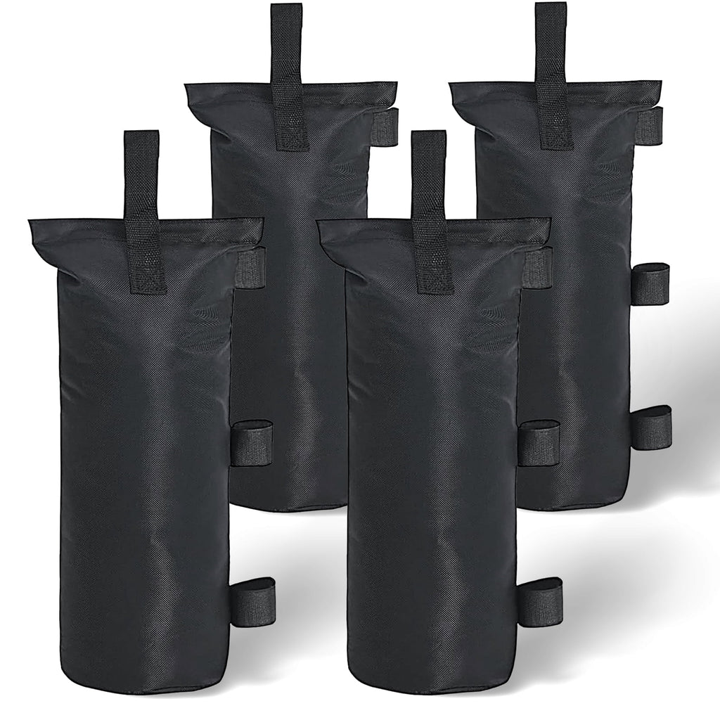 VentuLodge Canopy Weights Sand Bags: High-Capacity 112 LBS, Durable for Pop Up Canopy Tents, Outdoor Instant Sun Shelters, Patio Umbrellas, 4-Pack Set, Sand Not Included